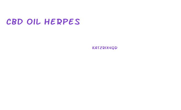 Cbd Oil Herpes