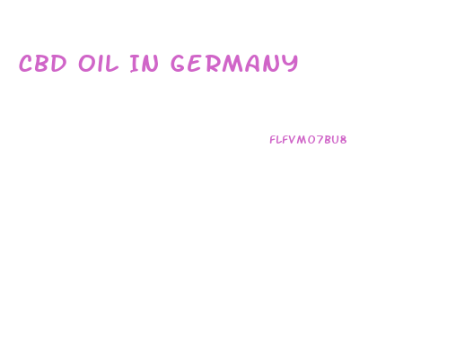 Cbd Oil In Germany