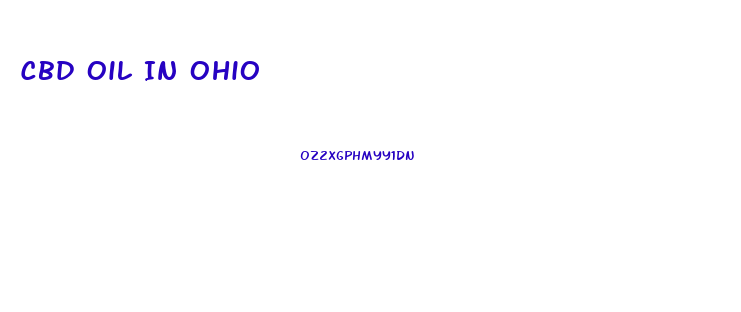 Cbd Oil In Ohio