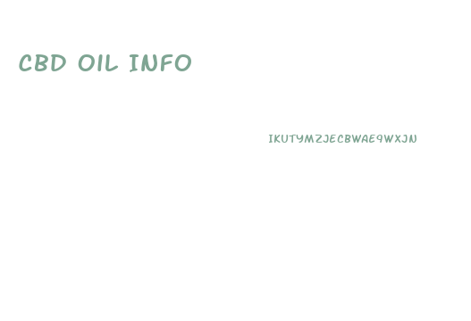 Cbd Oil Info