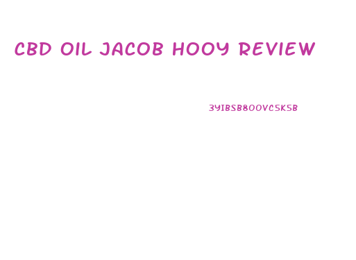 Cbd Oil Jacob Hooy Review