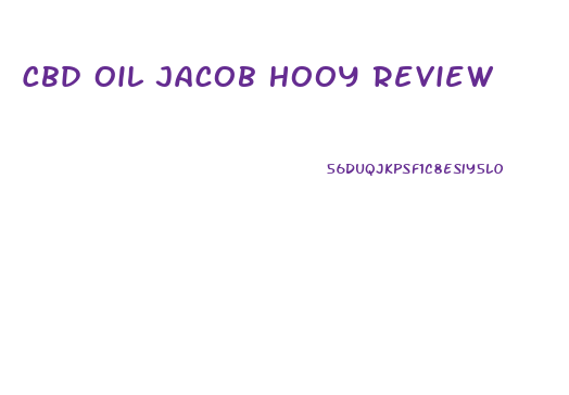 Cbd Oil Jacob Hooy Review