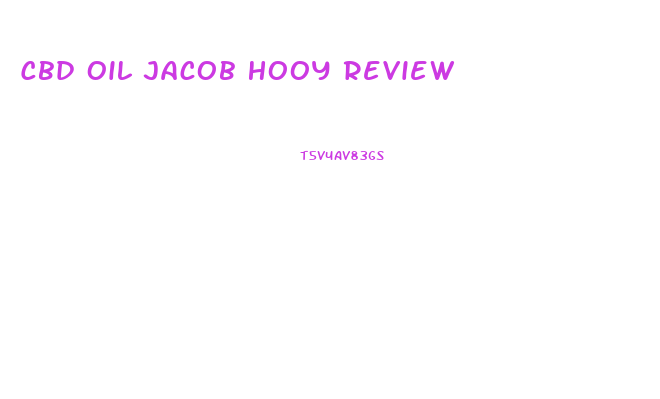 Cbd Oil Jacob Hooy Review
