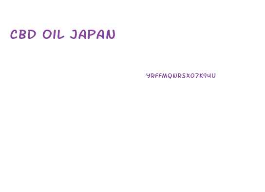 Cbd Oil Japan