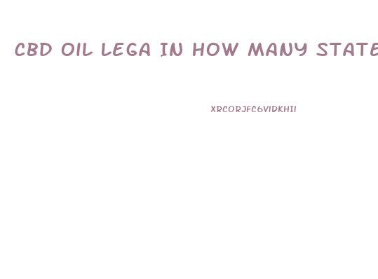 Cbd Oil Lega In How Many States