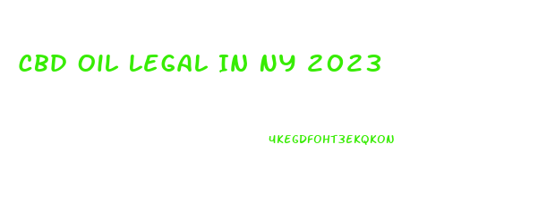 Cbd Oil Legal In Ny 2023