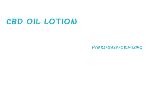Cbd Oil Lotion