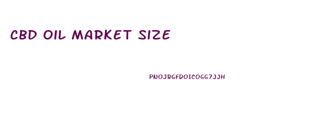 Cbd Oil Market Size