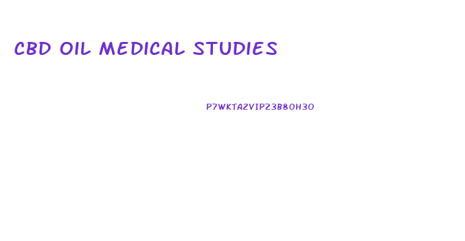 Cbd Oil Medical Studies