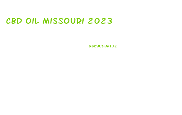 Cbd Oil Missouri 2023