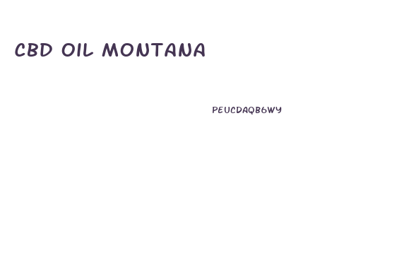 Cbd Oil Montana