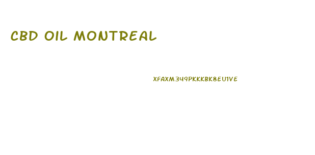 Cbd Oil Montreal