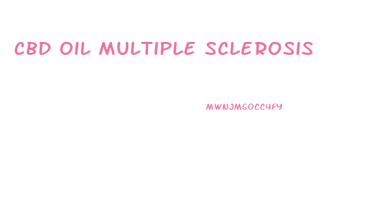 Cbd Oil Multiple Sclerosis
