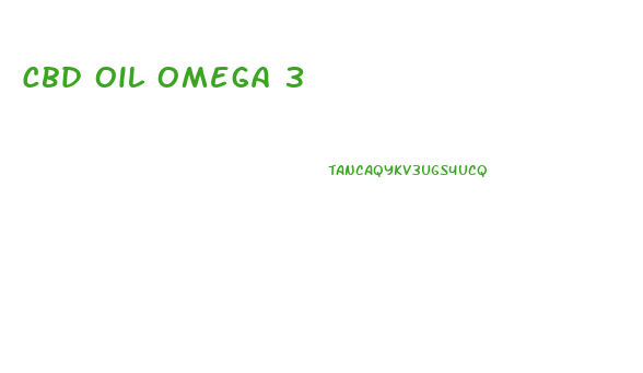 Cbd Oil Omega 3