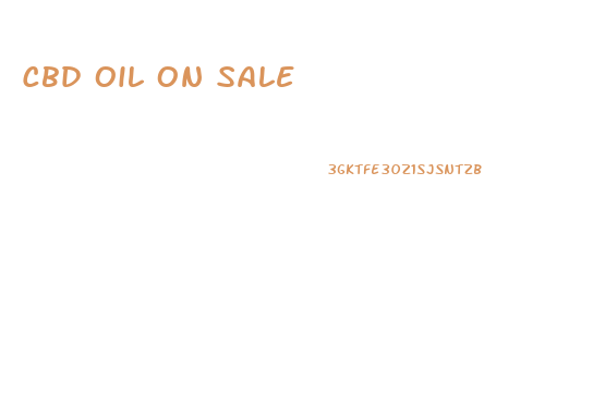 Cbd Oil On Sale