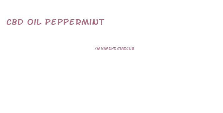 Cbd Oil Peppermint