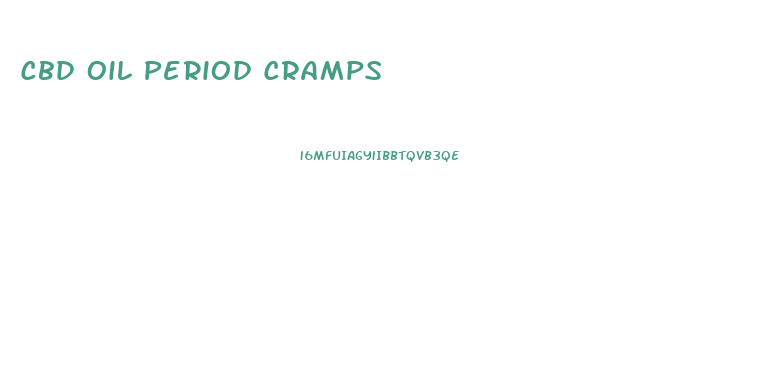 Cbd Oil Period Cramps