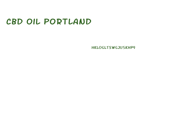 Cbd Oil Portland