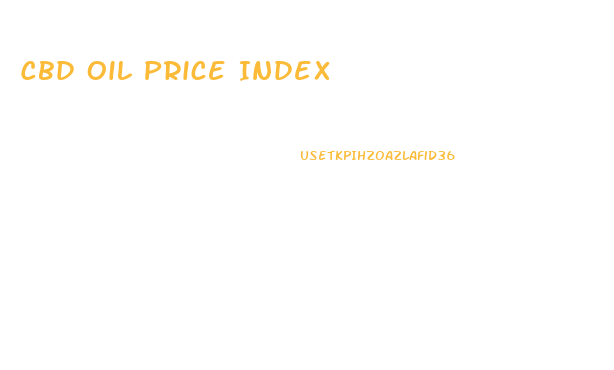 Cbd Oil Price Index