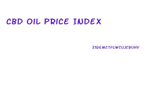 Cbd Oil Price Index