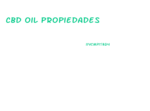 Cbd Oil Propiedades