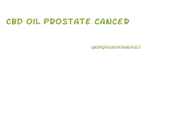 Cbd Oil Prostate Cancer