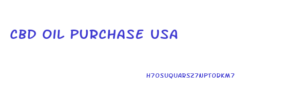 Cbd Oil Purchase Usa