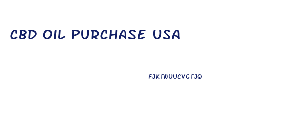 Cbd Oil Purchase Usa