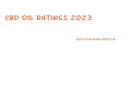 Cbd Oil Ratings 2023
