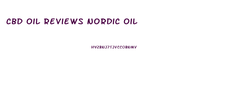 Cbd Oil Reviews Nordic Oil