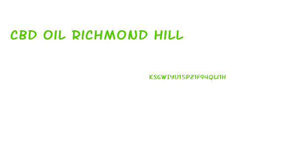 Cbd Oil Richmond Hill
