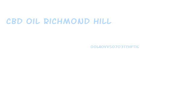 Cbd Oil Richmond Hill