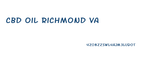 Cbd Oil Richmond Va