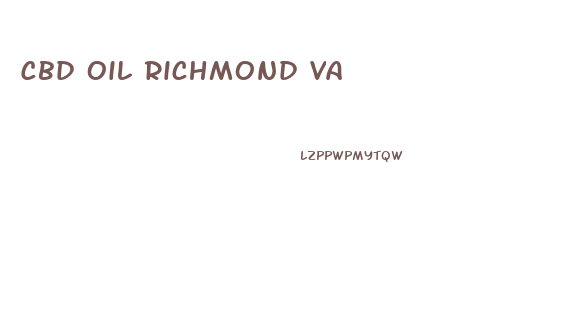 Cbd Oil Richmond Va