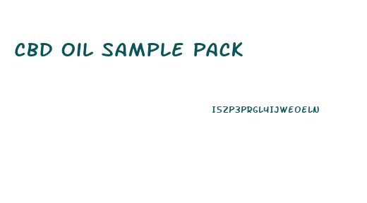 Cbd Oil Sample Pack