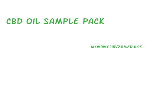 Cbd Oil Sample Pack