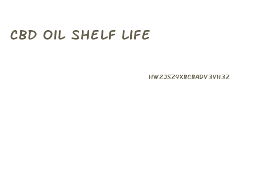 Cbd Oil Shelf Life