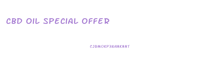 Cbd Oil Special Offer