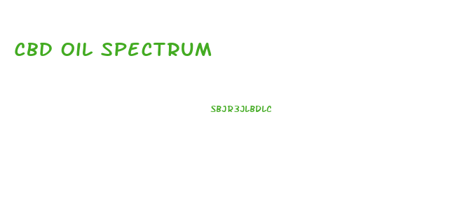 Cbd Oil Spectrum