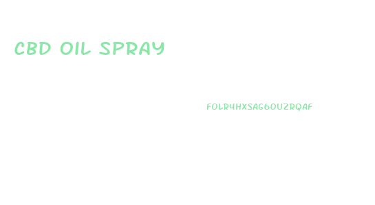 Cbd Oil Spray