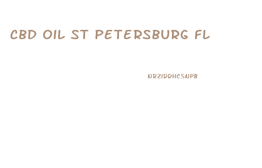 Cbd Oil St Petersburg Fl