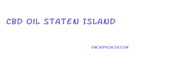 Cbd Oil Staten Island