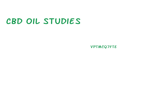 Cbd Oil Studies