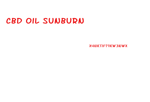Cbd Oil Sunburn