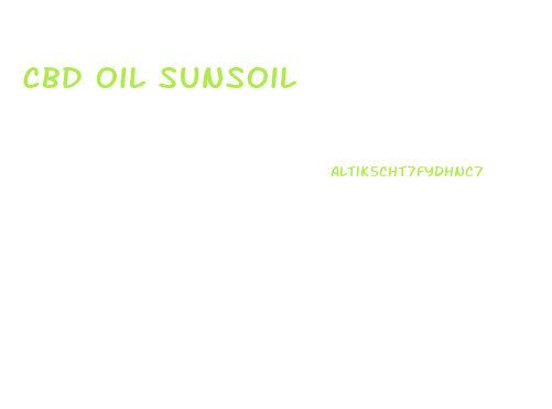 Cbd Oil Sunsoil