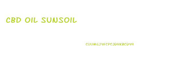 Cbd Oil Sunsoil