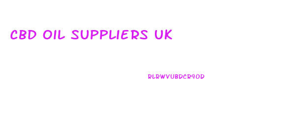 Cbd Oil Suppliers Uk