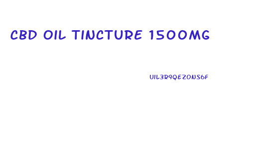 Cbd Oil Tincture 1500mg
