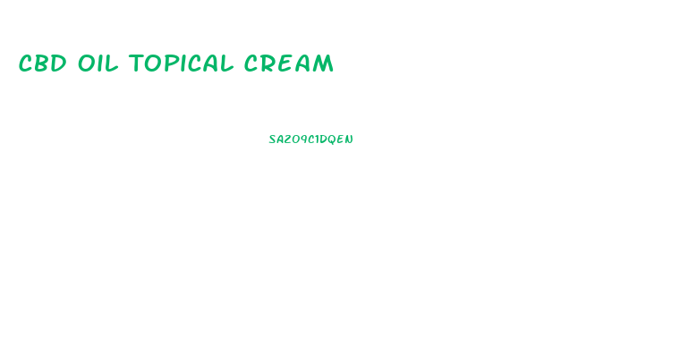 Cbd Oil Topical Cream