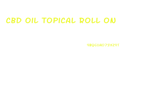 Cbd Oil Topical Roll On